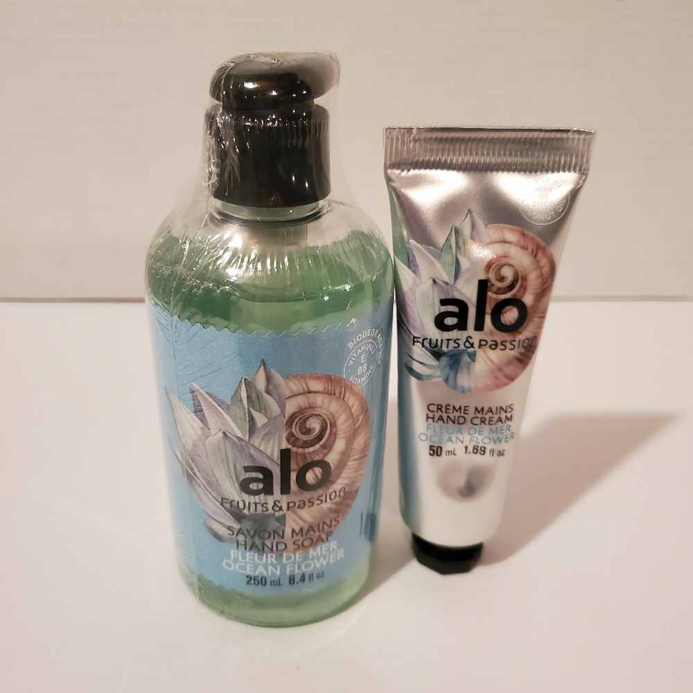 Alo Ocean Flower Hand Soap & Hand Cream Set